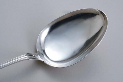 Danish Antique Silver Serving Spoon - Exceptional size